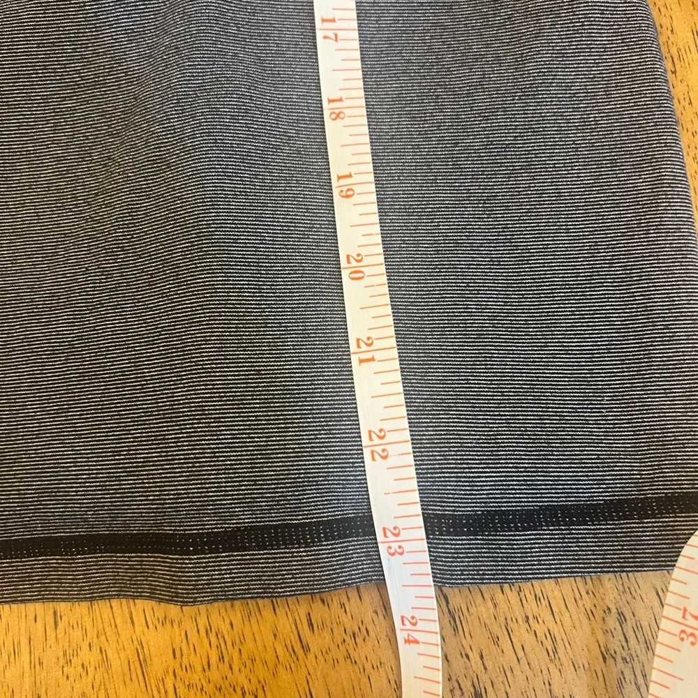 Lululemon Power Y Tank - Black Wee Stripe - Size 4